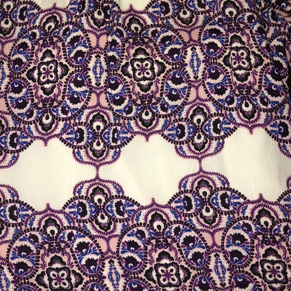 Purple and white off the shoulder dress - Picture 2 of 6